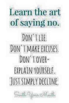 lær at sige nej